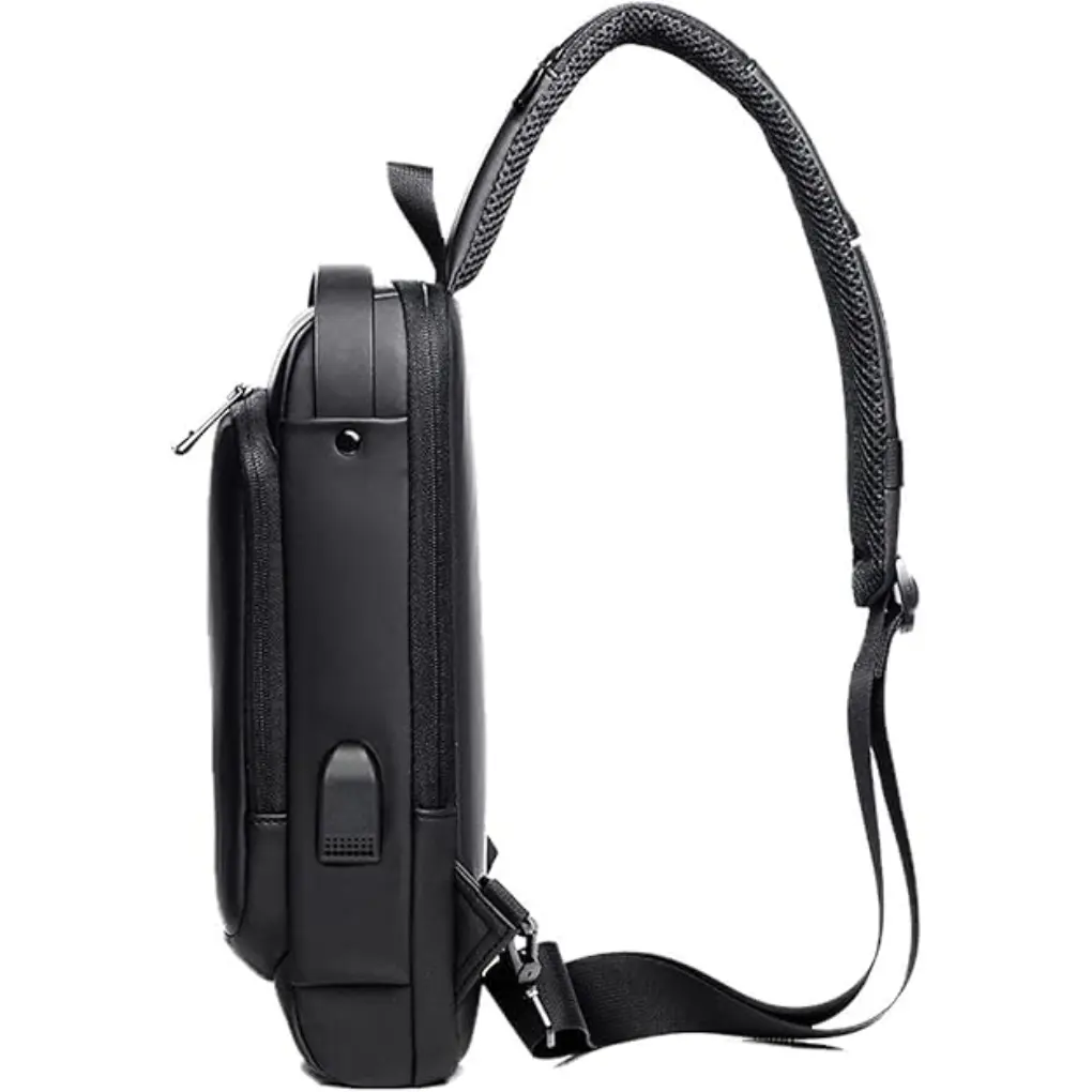 Waterproof Slim Unisex Crossbody Sling Bag with Hard Shell - Image 2