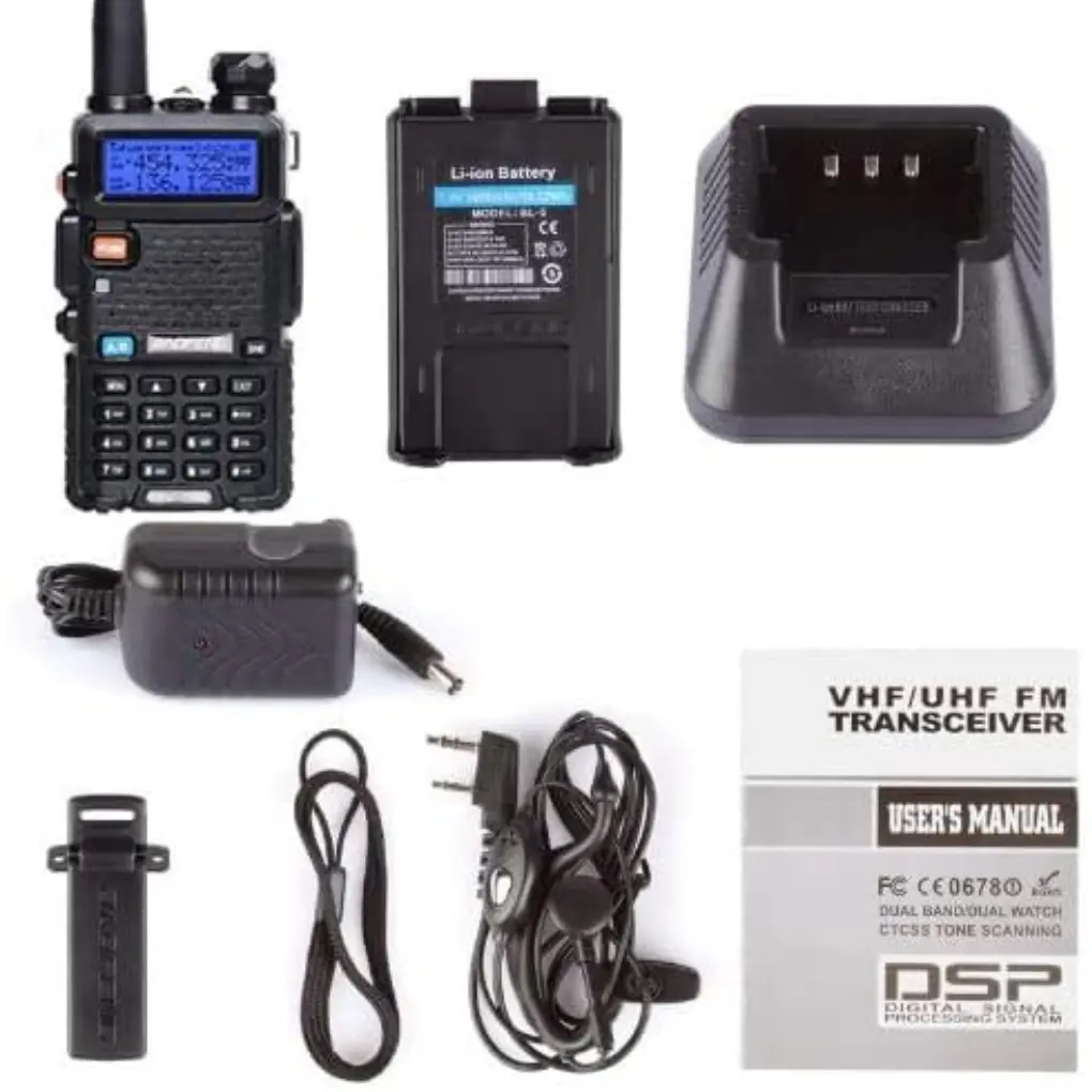 Baofeng UV-5R Walkie Talkie, Dual Band Two Way Radio - Image 3