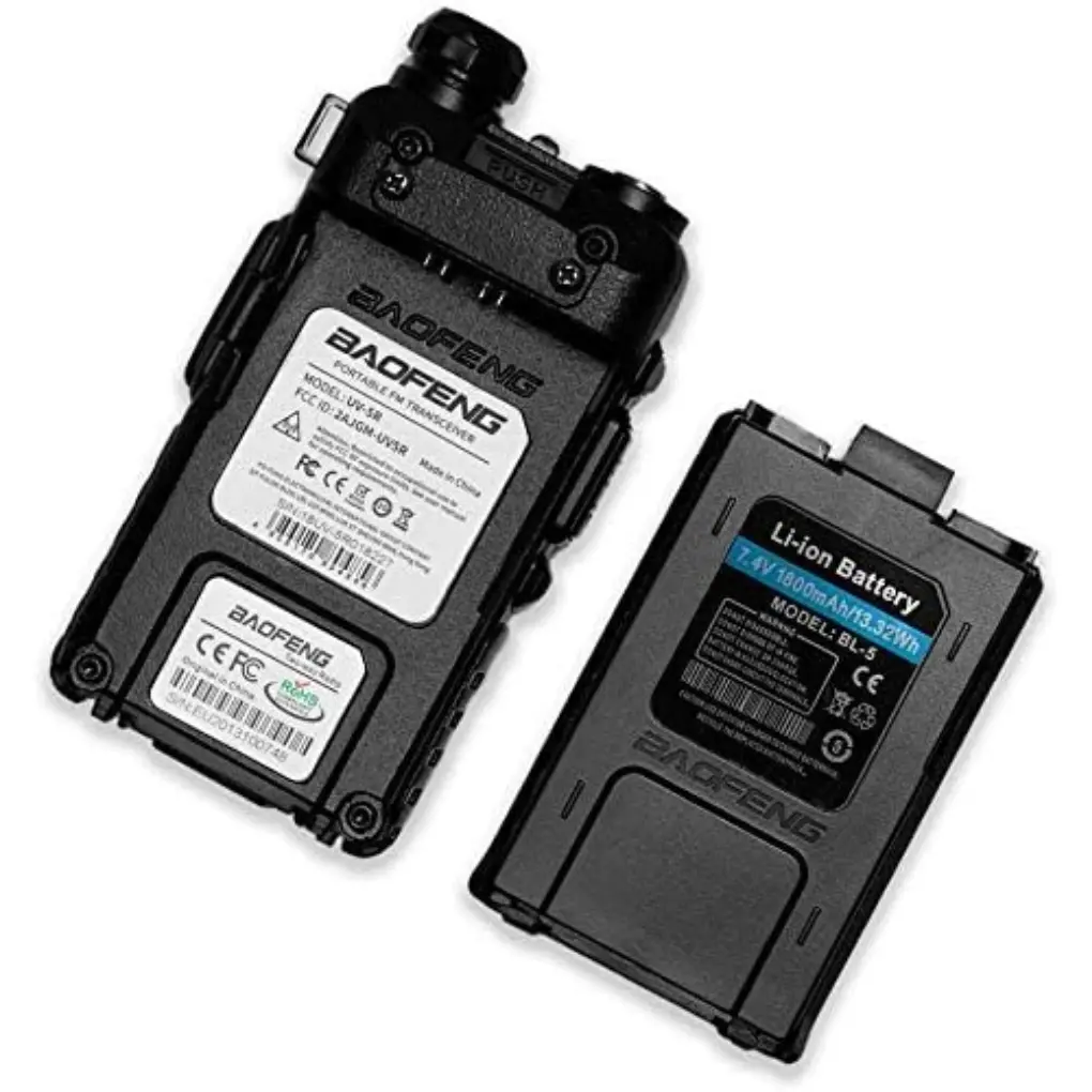 Baofeng UV-5R Walkie Talkie, Dual Band Two Way Radio - Image 4