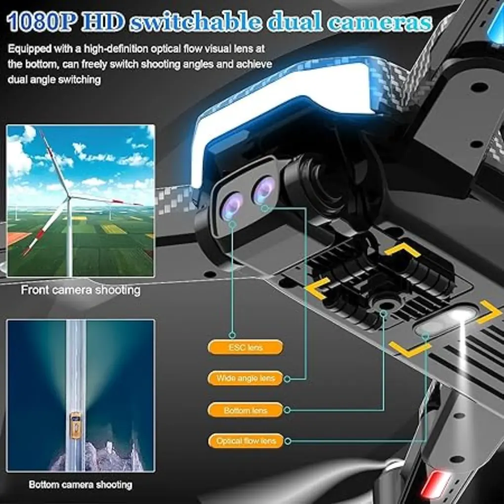 Drone with 4k Camera Foldable 1080P HD Drone - Image 4