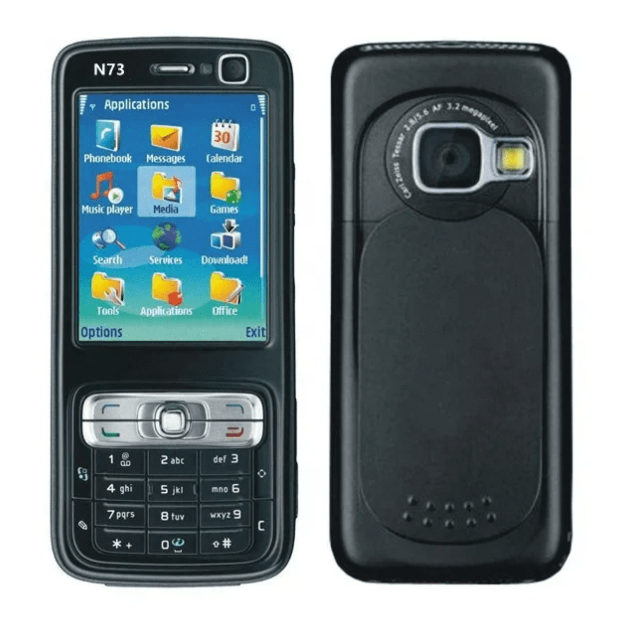 Nokia N73 Multimedia Smartphone – 3.2MP Carl Zeiss Camera, Symbian OS, Music Player & Classic Design
